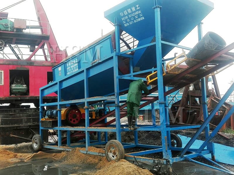 Automatic hydraulic roll sand machine installation site