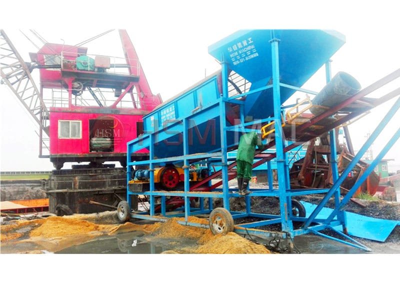 Production site of drum screen in Tanzania