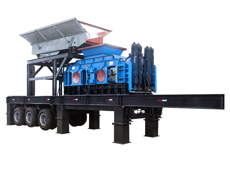 mobile hydraulic roller crusher