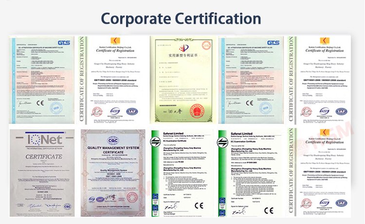 Huashengming Heavy Industry Certification