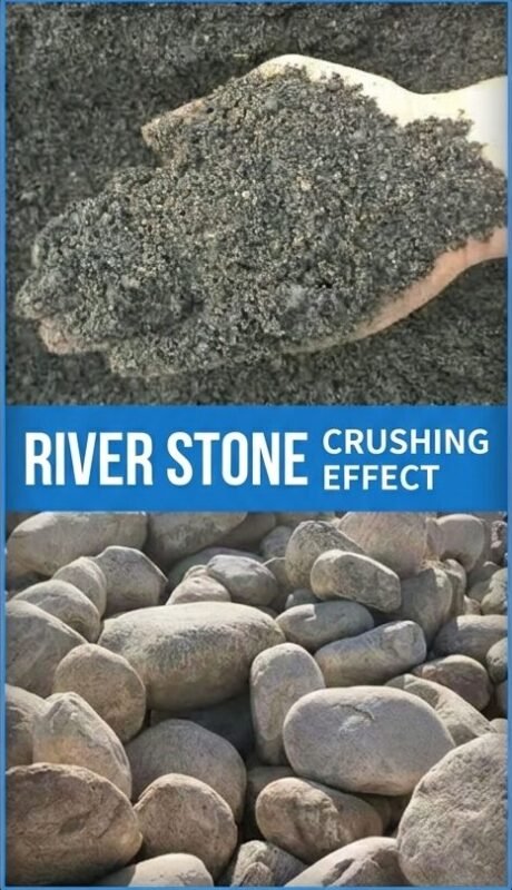 river pebble to sand conversion