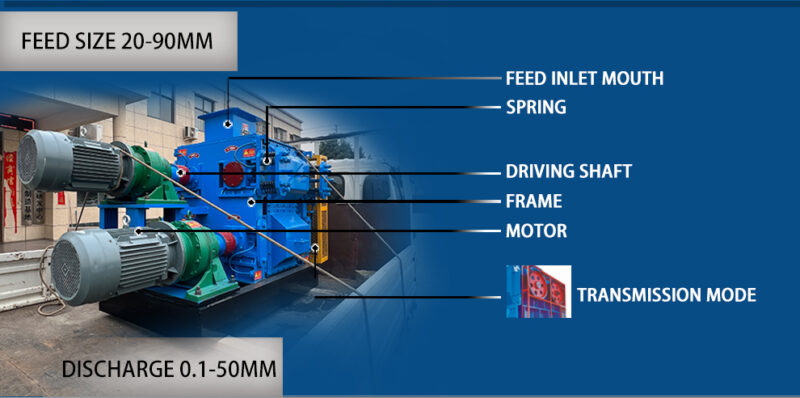 Four-roll crusher structure