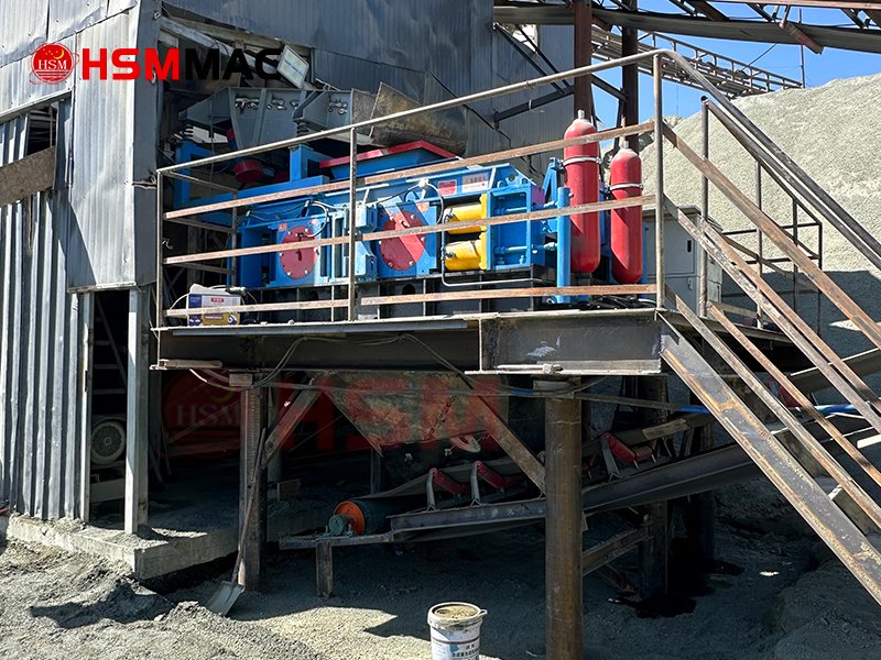 hydraulic double roller crusher