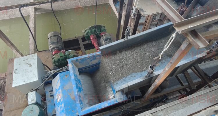 Granite sand maker producing sand and gravel