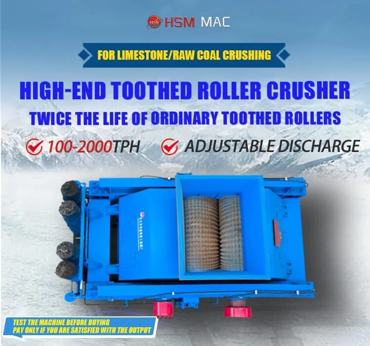 Double-tooth roll crusher Double-tooth roll crusher