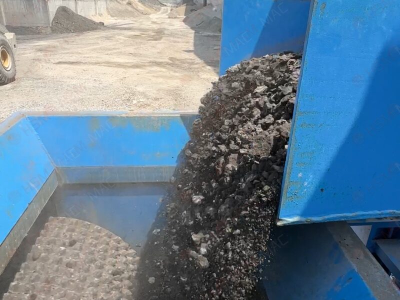 Recycled asphalt pavement material production site