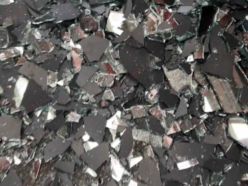 Mirror glass aggregate